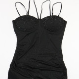 SC Sling Backless Fitted Fishtail Dress CYA-902051