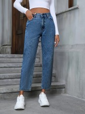 SC High Waist Straight Jeans GYXN-20613