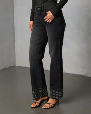 SC Hot Drill Washed Straight Jeans GYAN-89328
