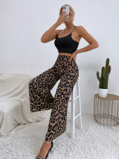 SC Leopard Print Loose Wide Leg Pants GYXN-52393