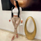 SC Hollow Out Heart Rhinestone Pants YNSF-8020