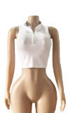 SC Solid Color V Neck Tight Tank Top GFCF-1289