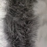 SC Fur Patchwork Solid Color Skirt GYOM-8858