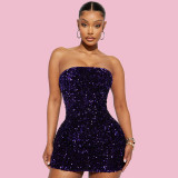 SC Sequin Slim Tube Top Mini Dress GYOM-8891