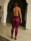 SC Sexy Backless Solid Color Ruched Jumpsuit GQNF-Y00442QC