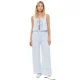 SC Sleevless Bow-tie Stripes Two Piece Pants Set GQNF-Y00261SD