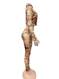 SC Print Long Sleeve Tops Two Piece Pants Set GQNF-Y00322SC