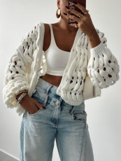 SC Holes Hollow Out Knits Cardigan GQNF-Y00239CM