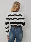 SC Stripe Color Block Knits Cardigan GQNF-Y00212TM