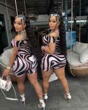 SC Sexy Print Short Sleeve Slim Romper GQNF-Y00207QC