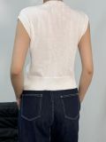 SC Letter Print Short Sleeve Knits Tops GQNF-F00067T