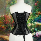 SC Mesh Patchwork Tie Up Wrap Chest Tops GPBY-7411