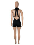 SC Sleeveless Backless Halterneck Romper SHD-9590