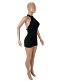 SC Sleeveless Backless Halterneck Romper SHD-9590
