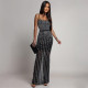 SC Hot Drill Mesh Sling Maxi Dress CYA-902200
