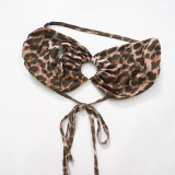 SC Leopard Mesh Print Long Sleeve Two Piece Pants Set GDSF-D24ST567