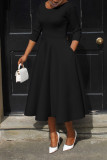 SC Plus Size Solid Color U Neck Maxi Dress BGN-BN281
