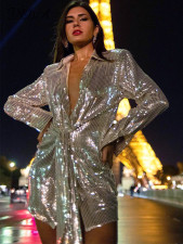 SC Long Sleeve Sequin Casual Shirt GWLS-LD201089