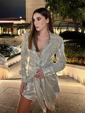 SC Long Sleeve Sequin Casual Shirt GWLS-LD201089