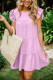 SC Ruffles Sleeve Loose Patchwork Casual Dress GWLS-LD201002
