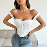 SC Mesh Patchwork Contrast Color Tank Top GOMN-71009