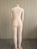 SC See Through Solid Color Stocking Tight Jumpsuit SFY-822