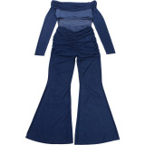 SC One Shoulder Mesh Patchwork Jumpsuit GZJQ-K25Q86036