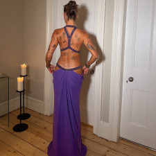 SC Sexy Hollow Out Backless Maxi Dress GZJQ-K25D85500