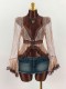 SC Lace Patchwork See Through Flare Sleeve Top GXIY-K25L1664
