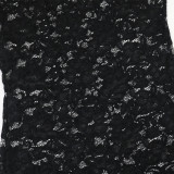 SC Lace Round Neck Dress+Sling Mini Dress  CYA-902185