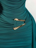 SC Solid Color Backless Irregular Mini Dress GXIY-K25L1668