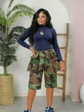 SC Camouflage Print Multi-pockets Casual Pants SH-391454