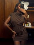 SC Solid Color Sleeveless Mini Dress GXIY-K25L1599