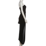 SC Sexy Solid Color Off Shoulder Tube Top Dress GYME-K25D88246