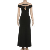 SC Sexy Hollow Out Backless Maxi Dress GYME-K25D89996