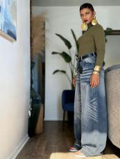 SC Fashion Ruched Loose Jeans GYLN-0572