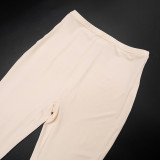 SC Solid Color Short Sleeve Bodysuits And Pants Suit MXBF-Y25ST546