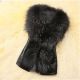 SC Plus Size Fur Collar Fur PU Leather Coat HHMY-5723