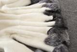 SC Plus Size White Rabbit Fur Hooded Coat HHMY-XF-腰带豹纹超长