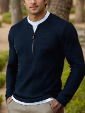 SC Men's Mesh Ice Silk Color-Blocked Short-Sleeve T-Shirt FLZH-ZT309