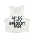 SC Sleeveless Letter Print Tank Tops GFCF-1618