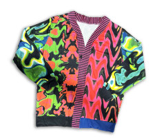 SC Printed Wool Plush Jacket GFCF-1250