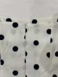 SC Plus Size Polka Dot Print Sling Maxi Dress GHHE-29546