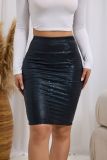 SC Faux Crocodile Skin Bodycon Skirts GFMA-TE25086