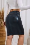 SC Faux Crocodile Skin Bodycon Skirts GFMA-TE25086