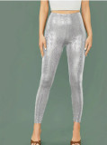 SC PU Leather Snake Print Pants GFMA-0415