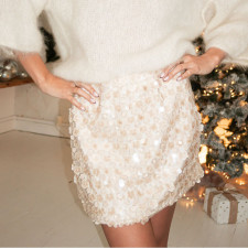 SC Fashion Sequin High Waist Skirt GOLB-SU4272