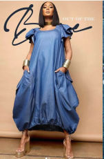 SC Sleeveless Loose Maxi Dress QYXZ-9134