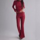 SC Long Sleeve Short Irregular Top Two Piece  Pants Set GOLB-SU4218