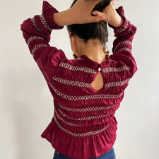 SC Half-High Neck Long-Sleeve Tops GOLB-SU4200